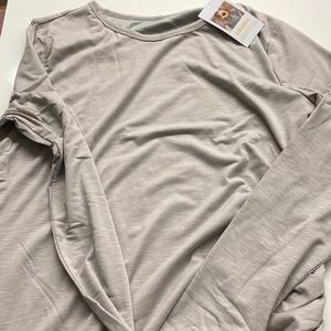 womens maternity dress gray long sleeve size xl
